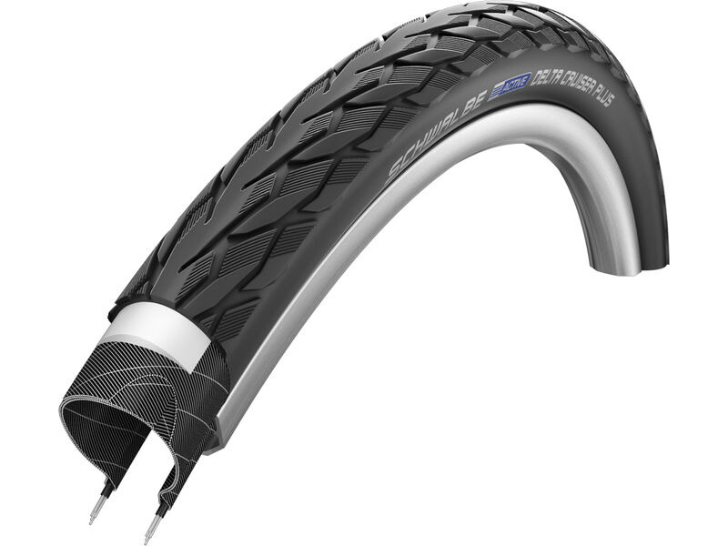 Schwalbe Delta Cruiser Plus Active Line PunctureGuard Tyre Black/Ref (Wired) 20X1.75 20 x 1.75" click to zoom image