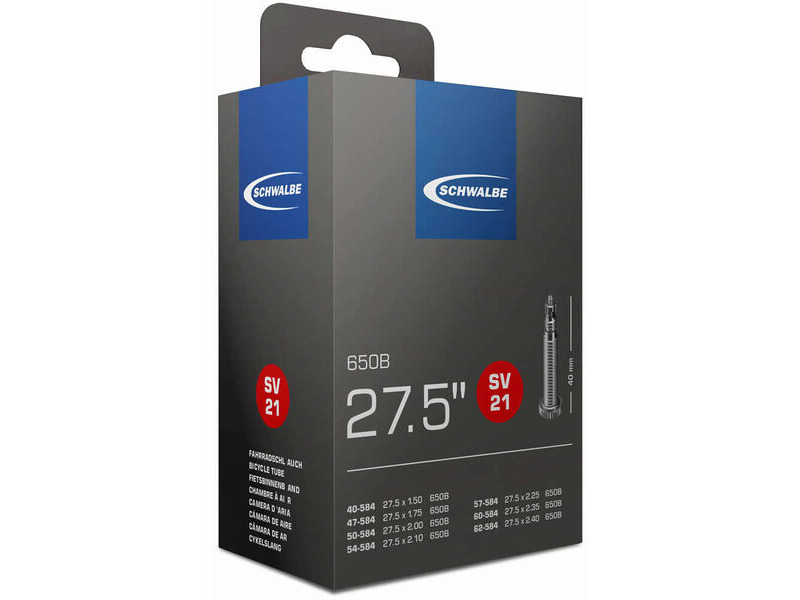 Schwalbe SV21 Inner Tube 27.5 x 1.50-2.40 click to zoom image