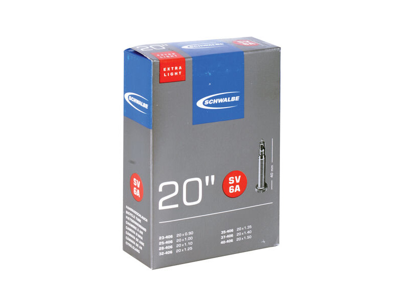 Schwalbe SV6A Inner Tube 20 x 1.35-1.50 Extralight click to zoom image