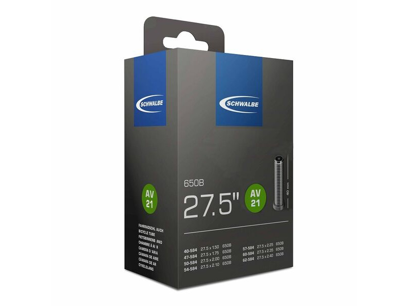 Schwalbe AV21 Inner Tube 27.5 x 1.50-2.40 click to zoom image