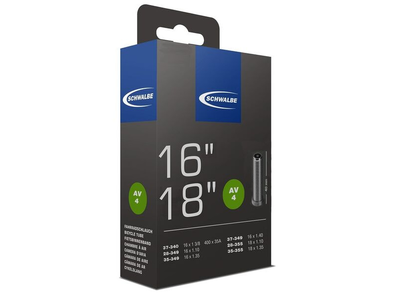 Schwalbe AV4 Inner Tube 16 x 1 3/8 1.35 click to zoom image