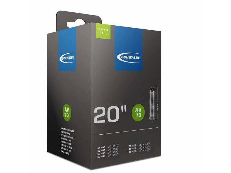 Schwalbe AV7D Inner Tube 20 x 2.10-3.00 click to zoom image
