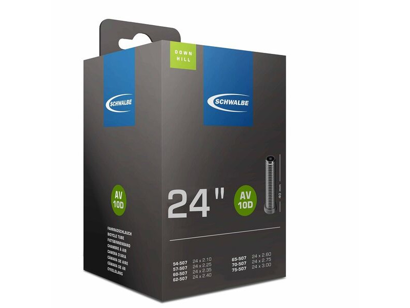 Schwalbe AV10D Inner Tube 24 x 2.10-3.00 click to zoom image