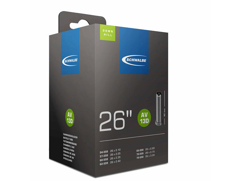 Schwalbe AV13D Inner Tube 26 x 2.10 x 3.00 click to zoom image