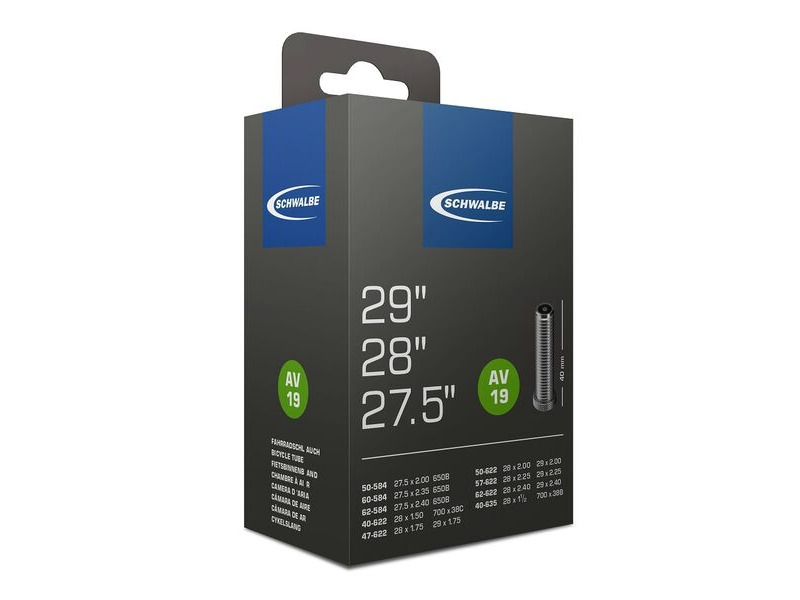 Schwalbe AV19 Inner Tube 29/27.5 x 1.50-2.35 click to zoom image