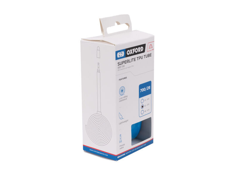 Oxford SuperLite TPU Inner Tube 700 x 32-37c Presta click to zoom image