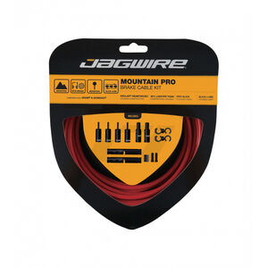 Jagwire Mountain Pro Brake Kit  Red  click to zoom image