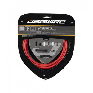 Jagwire Elite Sealed Shift Kit 2x  Red  click to zoom image