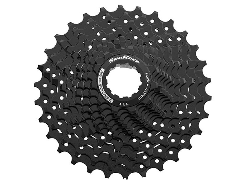 SunRace CSRZ800 - 12-Speed 11-34T Road Cassette in Black click to zoom image
