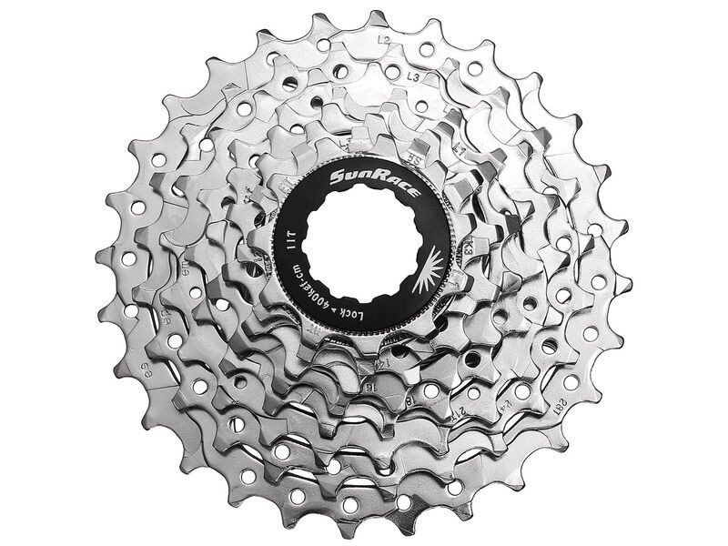 SunRace CSR86 8 Speed Road 11-28T Nickel Cassette click to zoom image