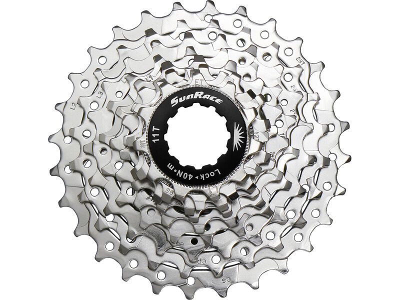 SunRace CSR91 9 Speed Road 12-25T Nickel Cassette click to zoom image