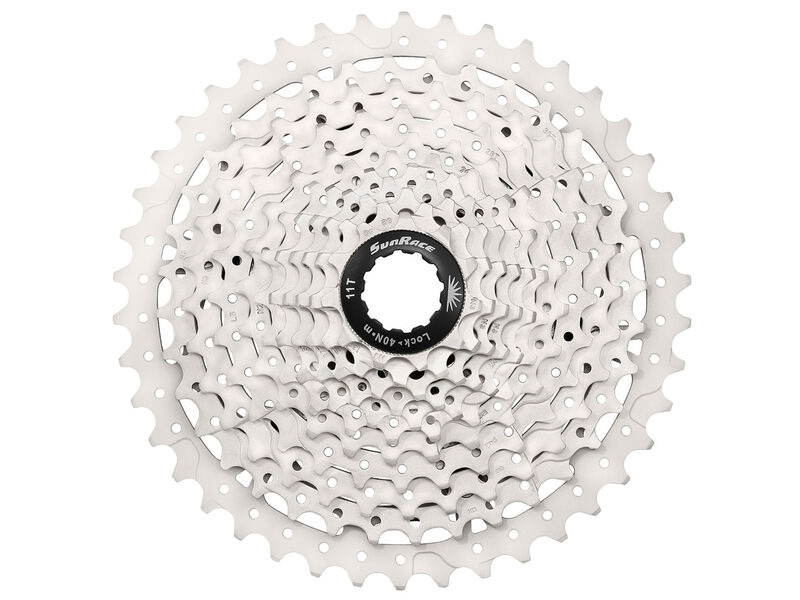 SunRace CSMS3 - 10-Speed MTB Cassette 11-46T in Metallic click to zoom image