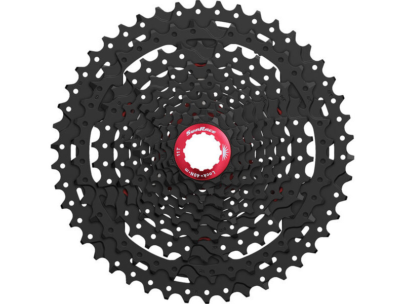 SunRace CSMX3 10 Speed MTB 11-46T Black Cassette click to zoom image