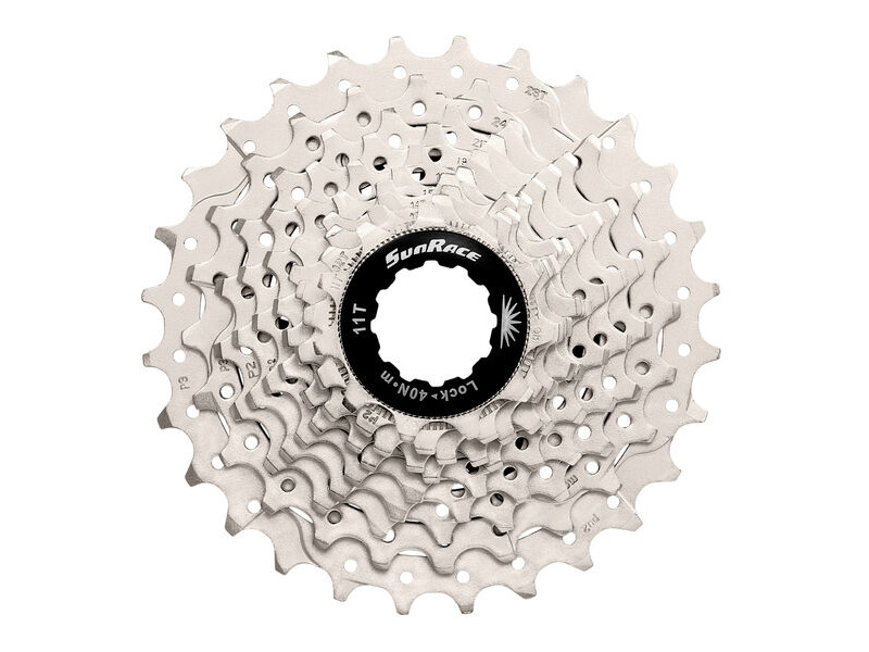 SunRace CSRS1 10 Speed Road 11-28T Metallic Cassette click to zoom image