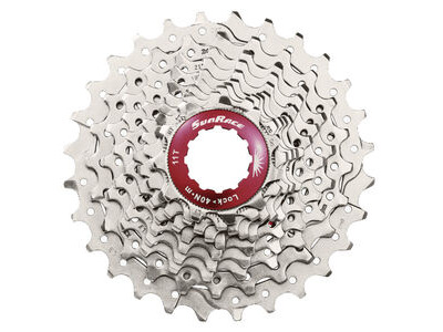 SunRace CSRX0 - 10-Speed Road Cassette - 11-32T in Metallic Silver