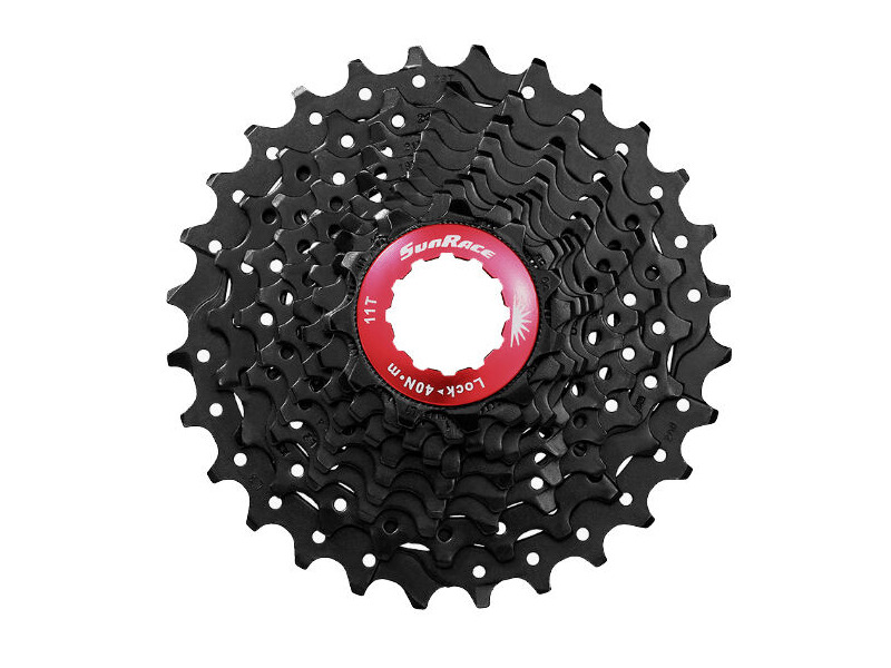SunRace CSRX0 - 10-Speed Road Cassette 11-32T in Black click to zoom image