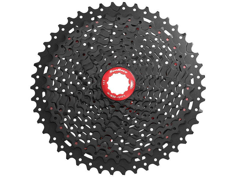 SunRace CSMX8 11 Speed MTB 11-42T Black Cassette click to zoom image