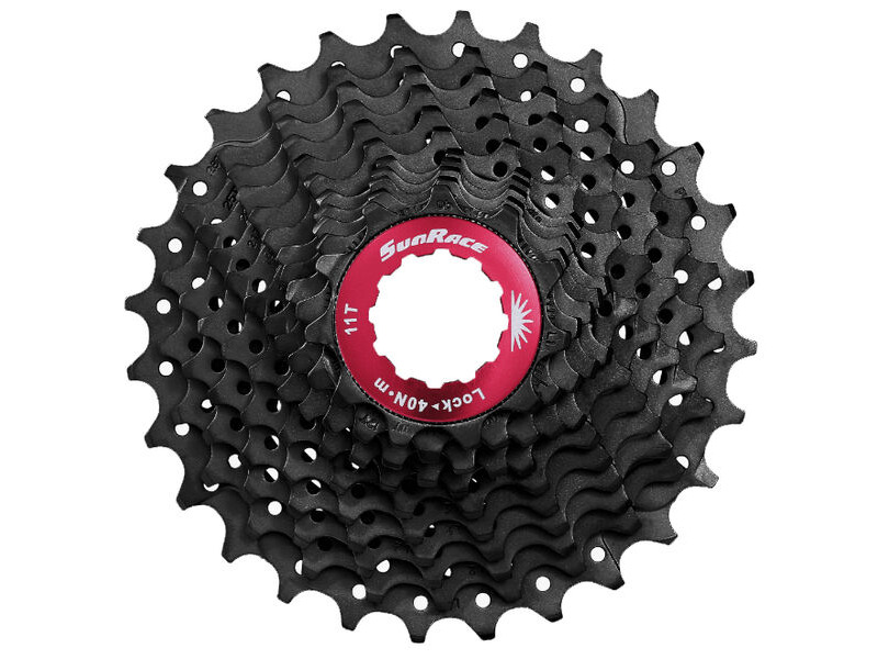 SunRace CSRX1 - 11 Speed Road Cassette 11-32T in Black click to zoom image