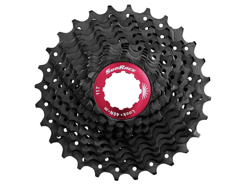 SunRace CSRX1 - 11 Speed Road Cassette 11-36T in Black click to zoom image