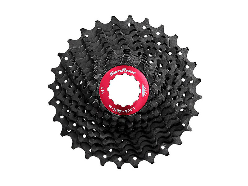 SunRace CSRX11 - 11-Speed Road Cassette 11-34T in Black click to zoom image