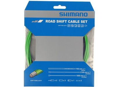 Shimano 105 5800 / Tiagra 4700 Road gear cable set, OPTISLICK coated inners  Green  click to zoom image