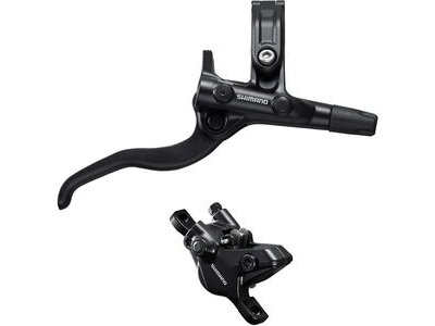 Shimano BR-MT410/BL-M4100 Deore bled brake lever/post mount 2 pot calliper Front Right Black  click to zoom image