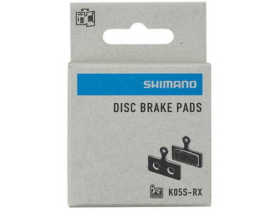 Shimano K05S-RX disc pads & spring, steel back, resin click to zoom image