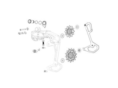 Sram Spare - Jockey Wheel Set X-sync For X01/X01dh/X1/Gx/Cx1 Rear Derailleur