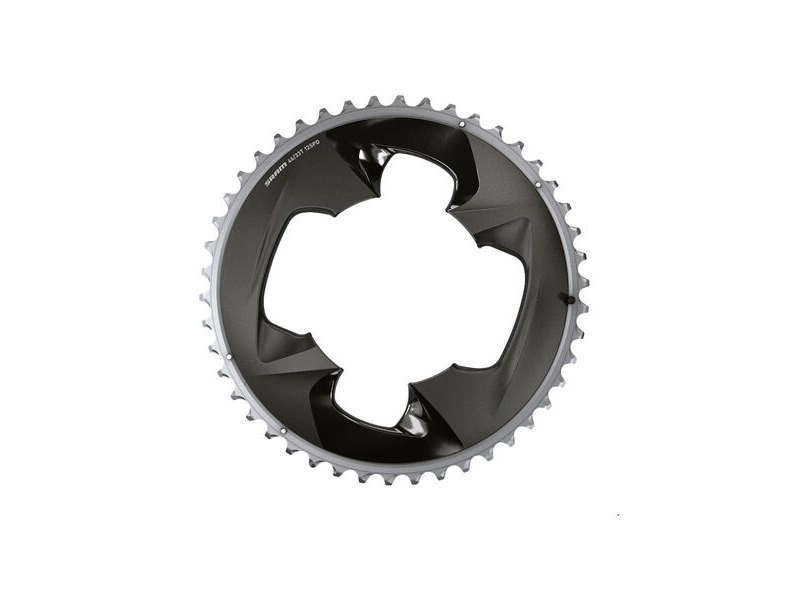 Sram Chain Ring Road 107bcd 2x12 Force With Cover Plate: Polar Grey click to zoom image