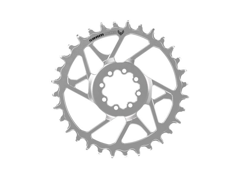 Sram Chain Ring T-type Eagle Steel Direct Mount 3mm Offset Eagle (Including 8 Bolts) Silver - Eagle 90 Silver click to zoom image