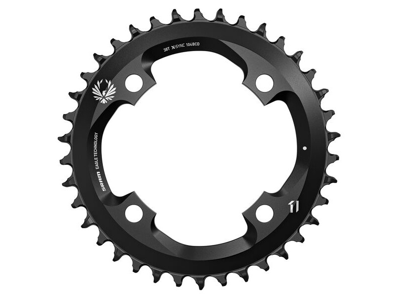 Sram Chain Ring X-sync 2 38t 104 Bcd Steel Eagle Black: Black 38t click to zoom image