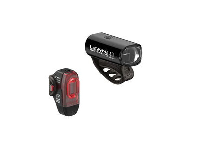 Lezyne Hecto STVZO 40 / Ktv STVZO Pair - Blk/Hi Gloss