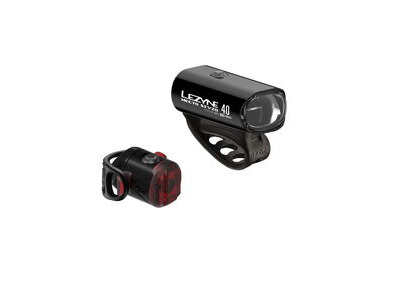 Lezyne Hecto STVZO 40/Femto USB STVZO Pair-Blk/Hi Gloss