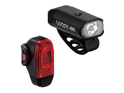 Lezyne MINI DRIVE 400XL / KTV DRIVE+ PAIR - BLACK / BLACK