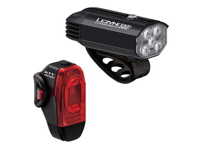 Lezyne FUSION DRIVE 500+ / KTV DRIVE PRO+ PAIR - BLACK