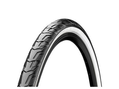 Continental Ride City Reflex Tyre - Wire Bead: Black/White Reflex 700 X 42c (40c)