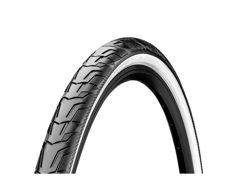 Continental Ride City Reflex Tyre - Wire Bead: Black/White Reflex 700 X 42c (40c) click to zoom image