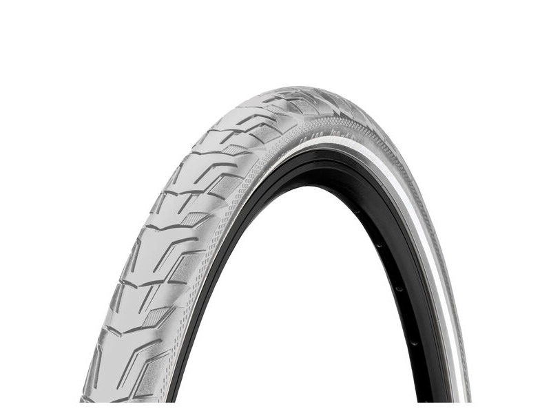 Continental Ride City Reflex Tyre - Wire Bead: Grey/Grey Reflex 700 X 42c (40c) click to zoom image