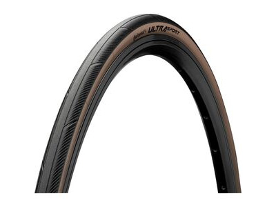 Continental Ultra Sport Iii Tyre - Foldable Puregrip Compound 2022: Black/Brown 700x28c 28"