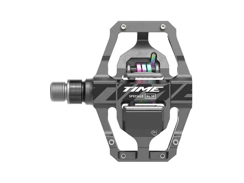 Time Speciale 10 Large MTB Pedals, Including Atac Standard Cleats: Dark Grey click to zoom image