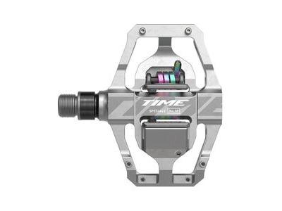 Time Speciale 10 Large MTB Pedals, Including Atac Standard Cleats: Raw Aluminium