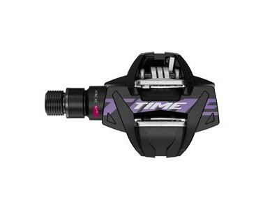 Time Xc 6 MTB Pedals, Including Atac Standard Cleats: Black Purple