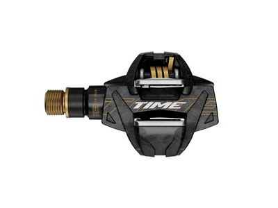 Time Xc 12 MTB Pedals, Carbon Body And Titanium Spindle Including Atac Standard Cleats: Carbon Gold