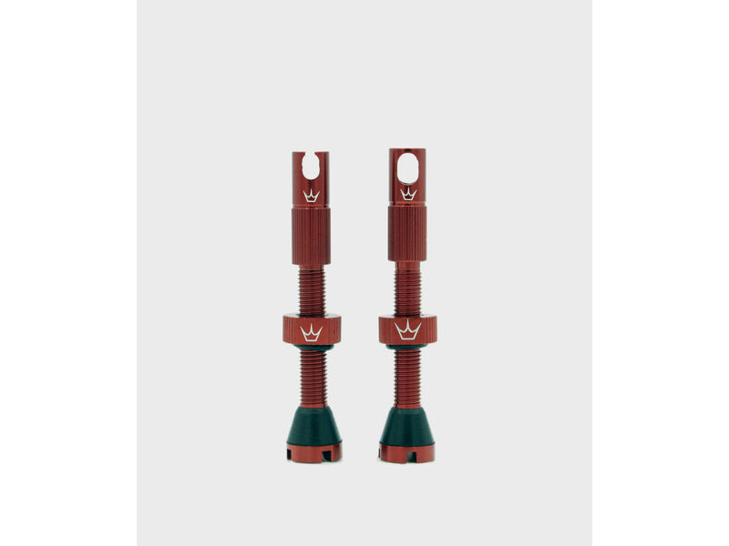 Peaty's x Chris King Tubeless MK2 Valves 42mm Red click to zoom image