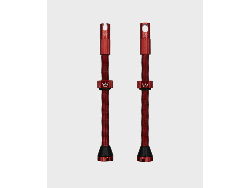 Peaty's x Chris King Tubeless MK2 Valves 80mm Red click to zoom image