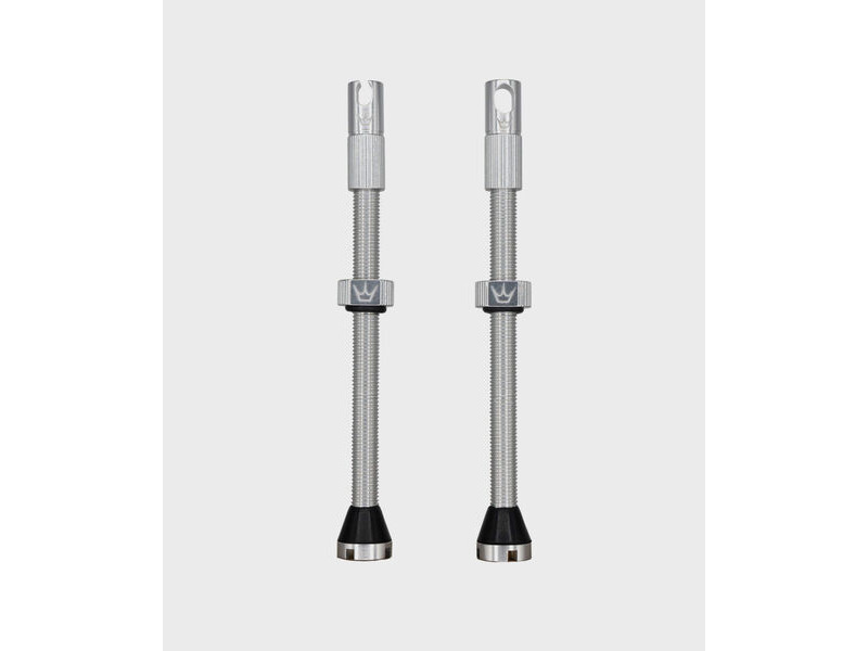 Peaty's x Chris King Tubeless MK2 Valves 80mm Silver click to zoom image