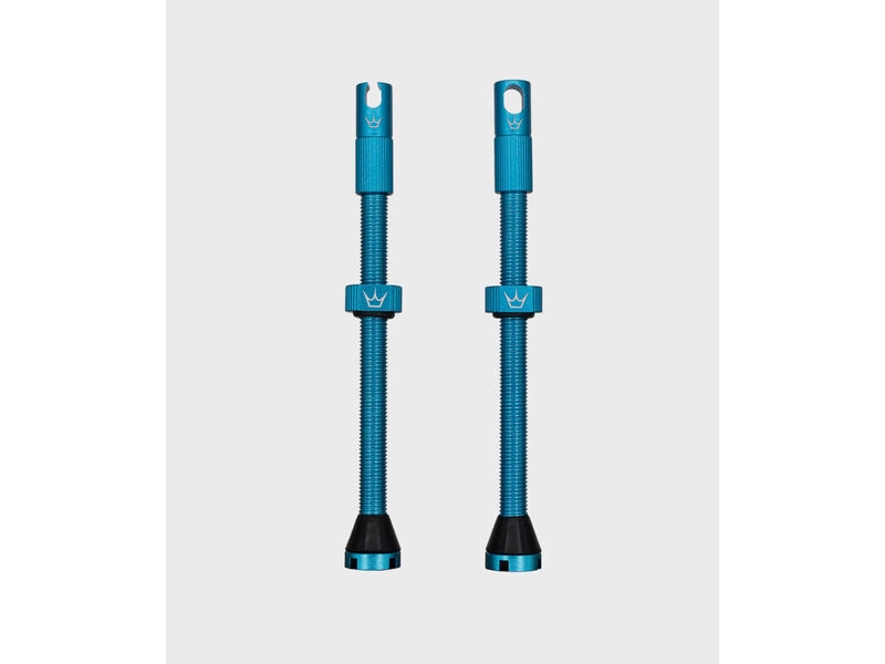 Peaty's x Chris King Tubeless MK2 Valves 80mm Turquoise click to zoom image