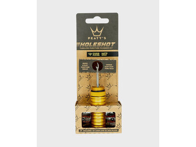 Peaty's Holeshot Tubeless Puncture Plugger Kit Single Gold  click to zoom image
