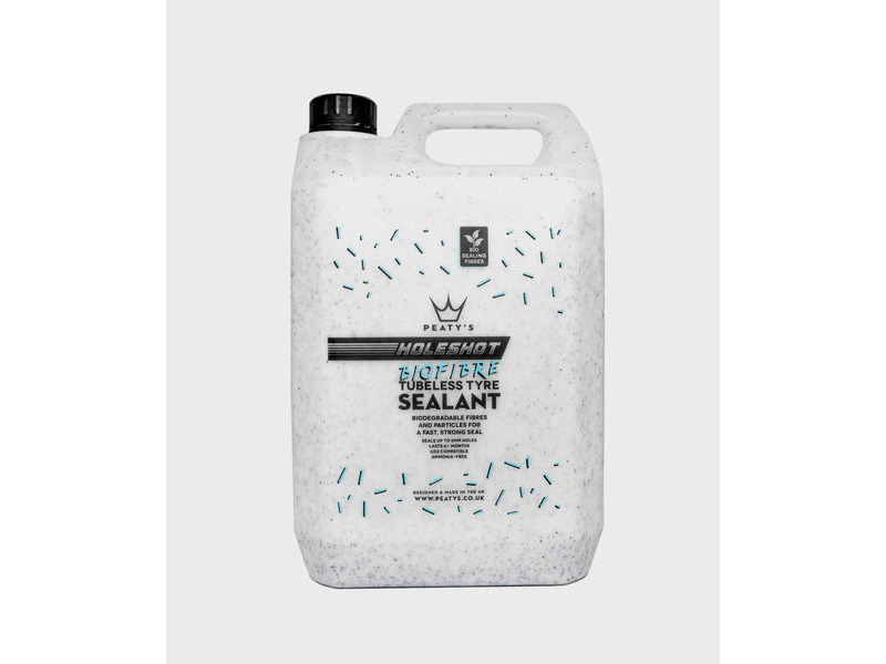 Peaty's Holeshot BioFibre Tubeless Tyre Sealant 5L click to zoom image