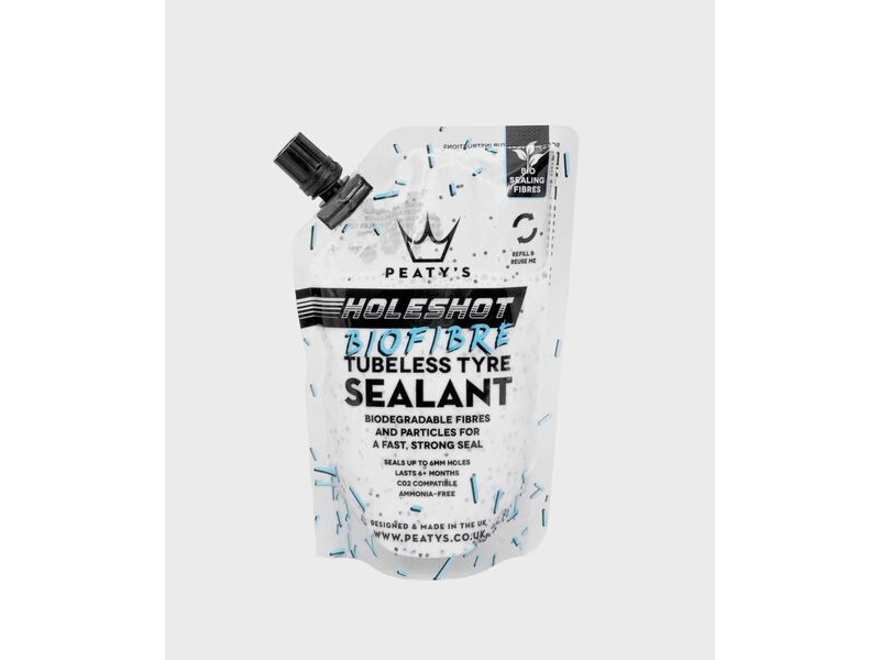 Peaty's Holeshot BioFibre Tubeless Tyre Sealant 120ml click to zoom image
